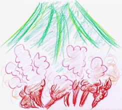 火山大爆発