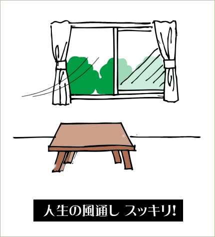 部屋がすっきり
